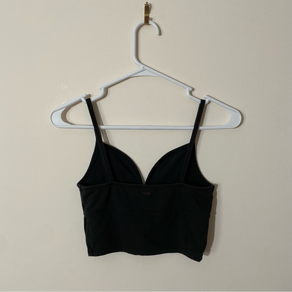 Hollister Must- Have Collection Black V-Neck Crop Top Bralette S - Picture 6 of 8